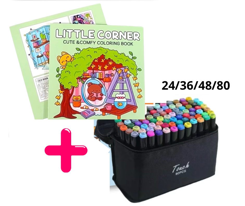 ColorMind – Kit créatif antistress - Détente et créativité dans un seul kit – prêt à colorier