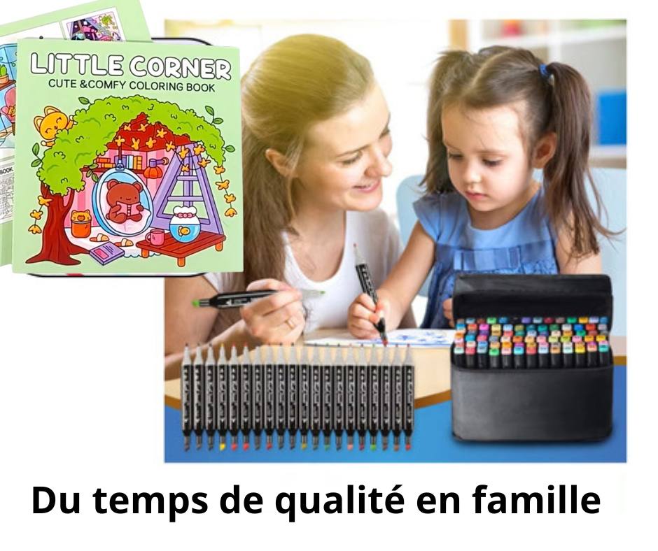 ColorMind – Kit créatif antistress - Détente et créativité dans un seul kit – prêt à colorier