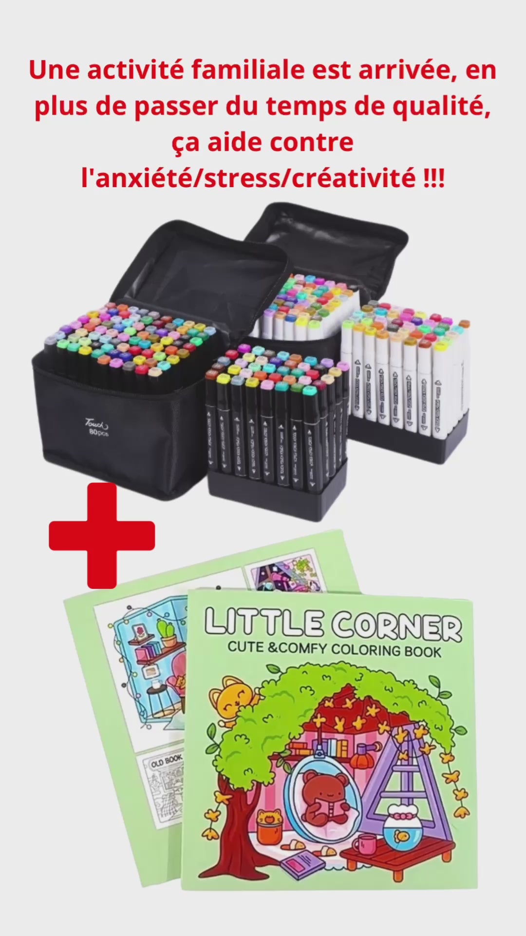 ColorMind – Kit créatif antistress - Détente et créativité dans un seul kit – prêt à colorier